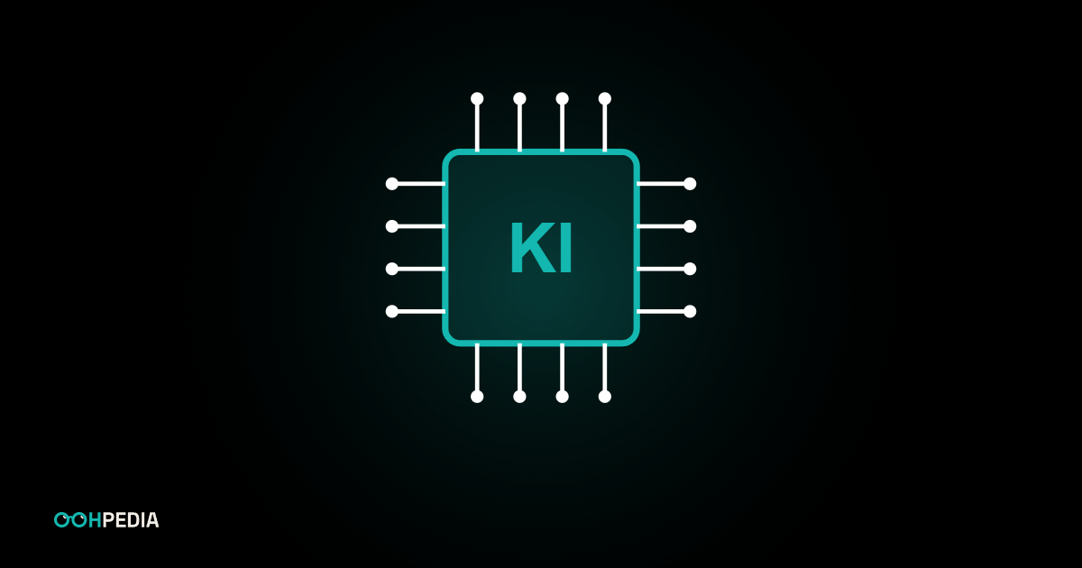 KI-Chip mit Leiterbahnen
